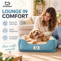 Elvantazs™ CozyNest Pet Sofa Bed – Soft Bolster Dog & Cat Bed with Plush Cushion Support